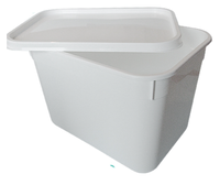 4LT.RECTLID 4 litre Natural container & Lid